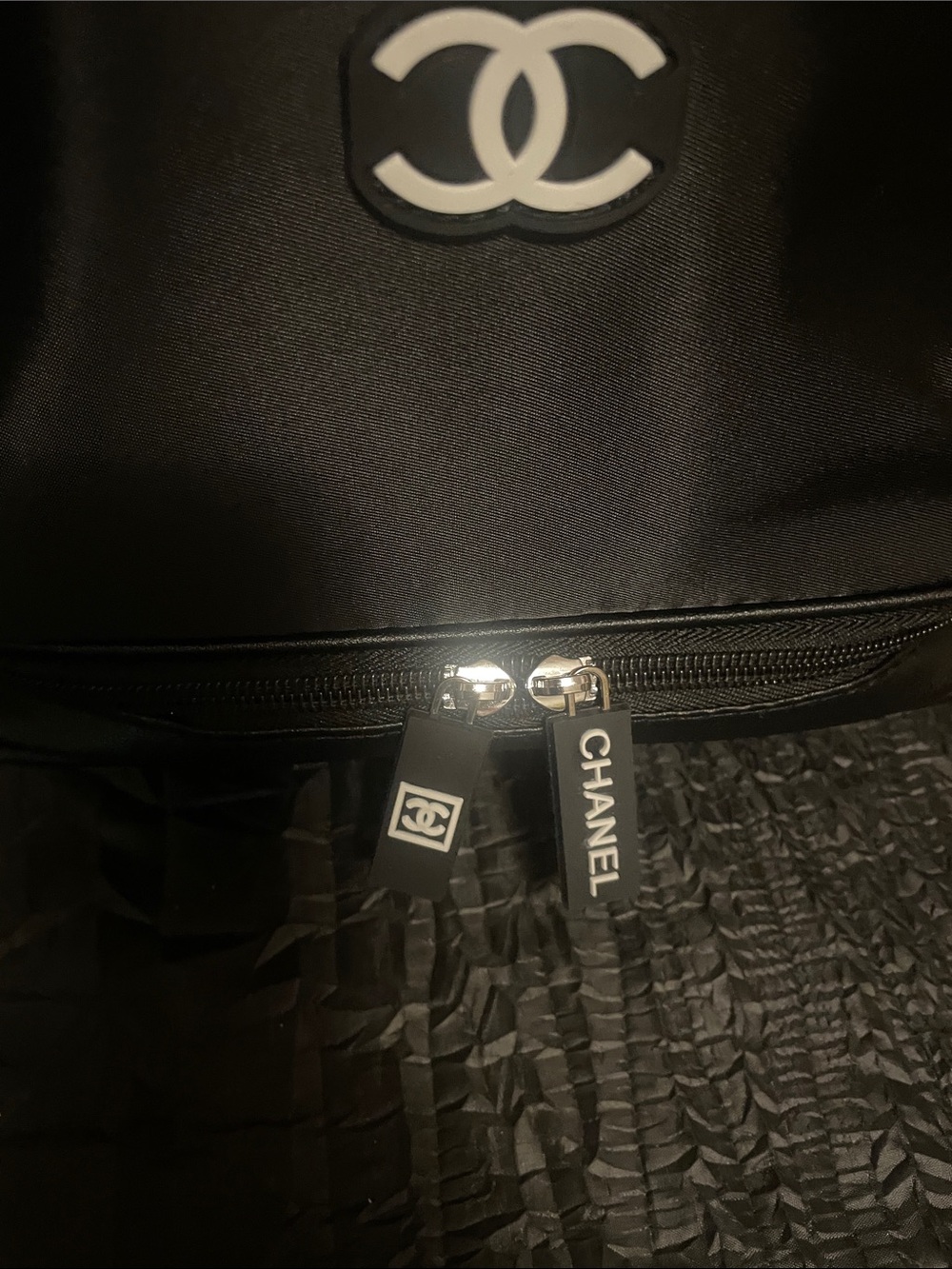 GWP Black Nylon Toiletry Pouch with White CC Logo - Picture 3 of 17